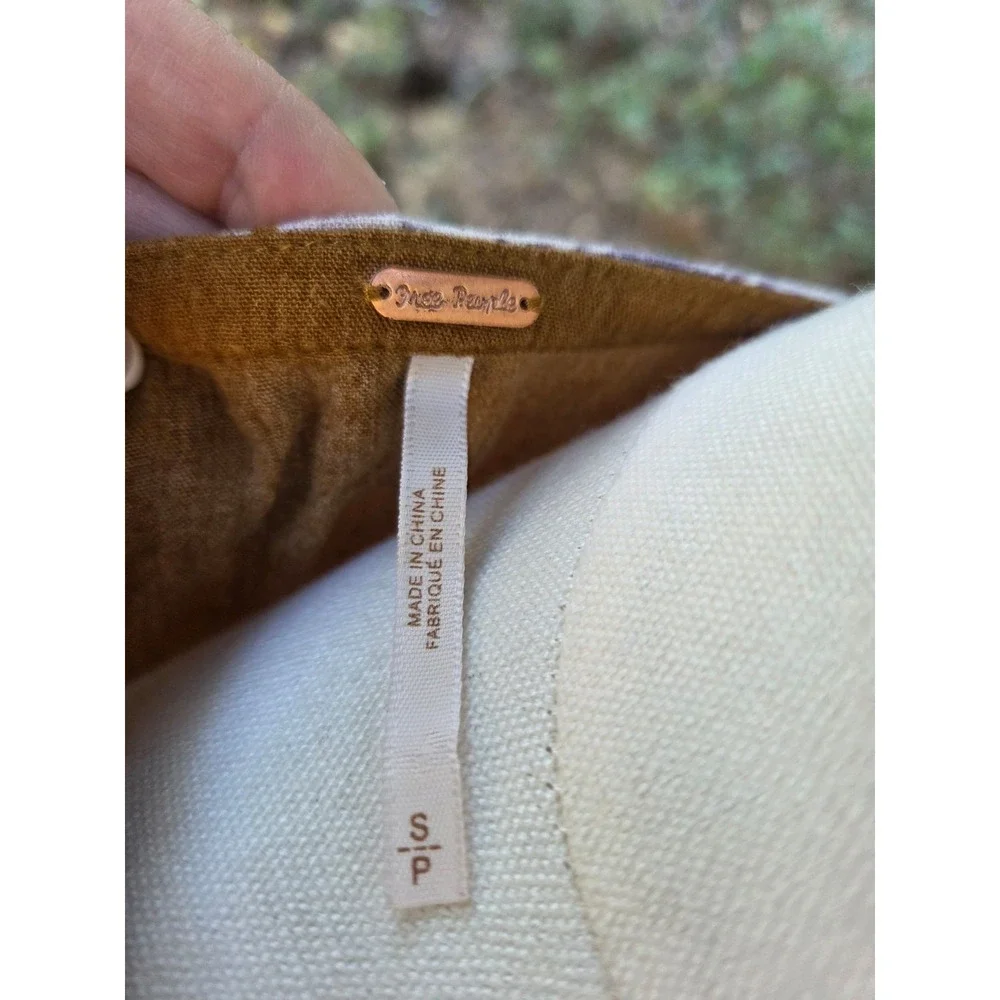 Free People Small Mustard‎ Floral Blouse - Picture 5 of 6